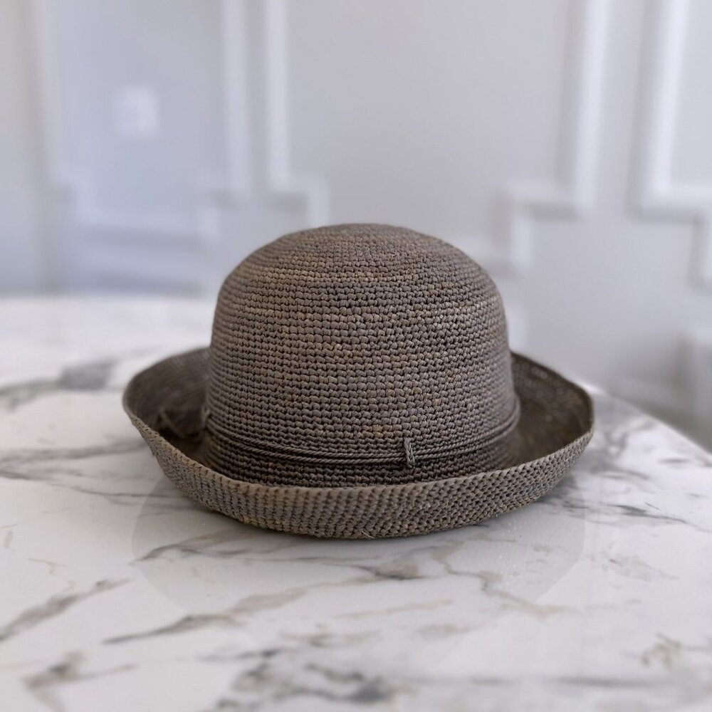 NWT - Helen Kaminski Provence 8 Raffia Hat - Eclipse Melange 👒 (#800) - Picture 3 of 9